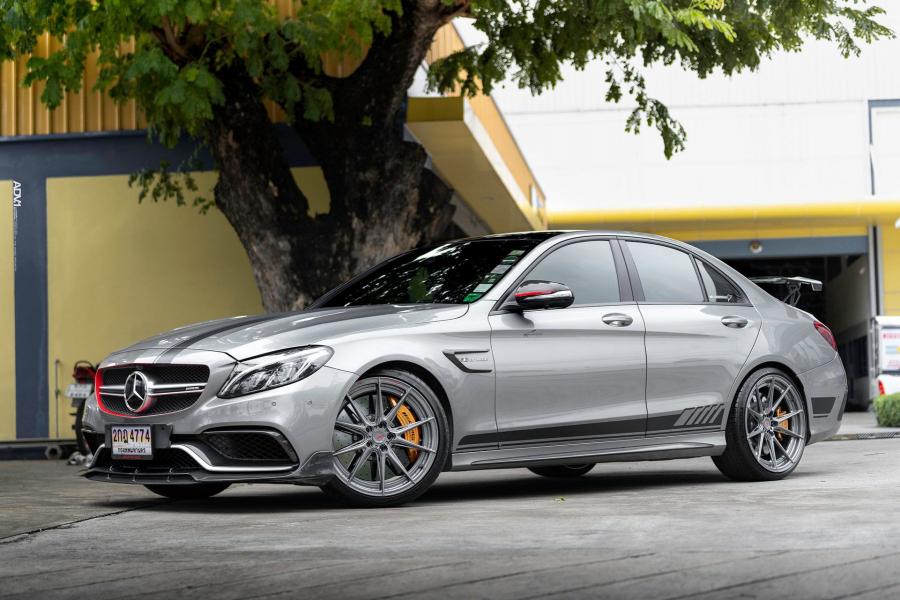 Mercedes-AMG C63 S Iridium Silver on ADV.1 Wheels (ADV5.2 M.V2) '2018